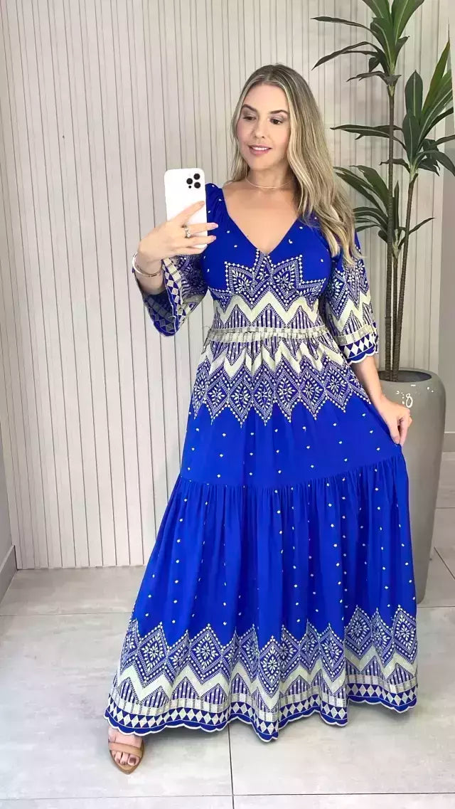 VESTIDO EDUARDA BORDADO (VÁRIAS CORES DISPONÍVEIS)