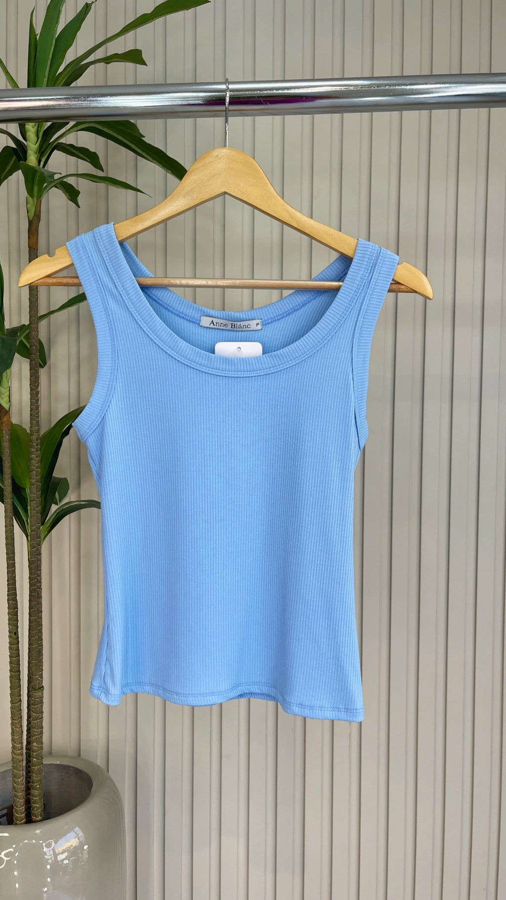 BLUSA REGATA CANELADA (VÁRIAS CORES DISPONÍVEIS)